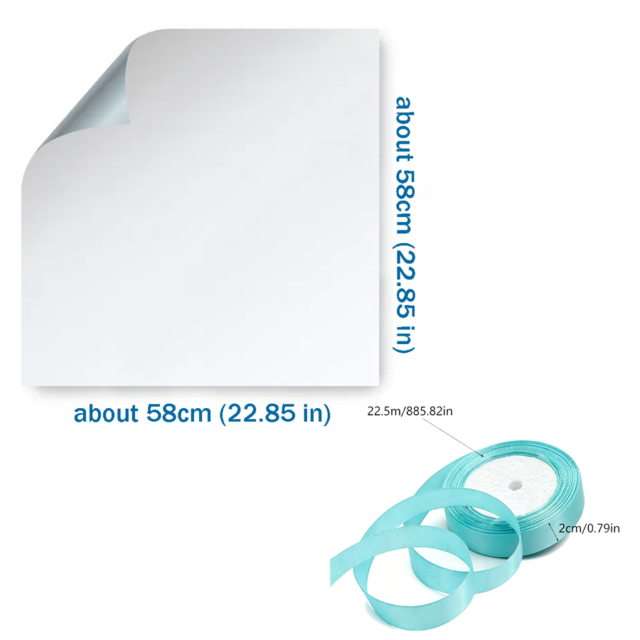 20 Sheets Golden Border Flower - Florist Supply Ribbon ulasan dan harga