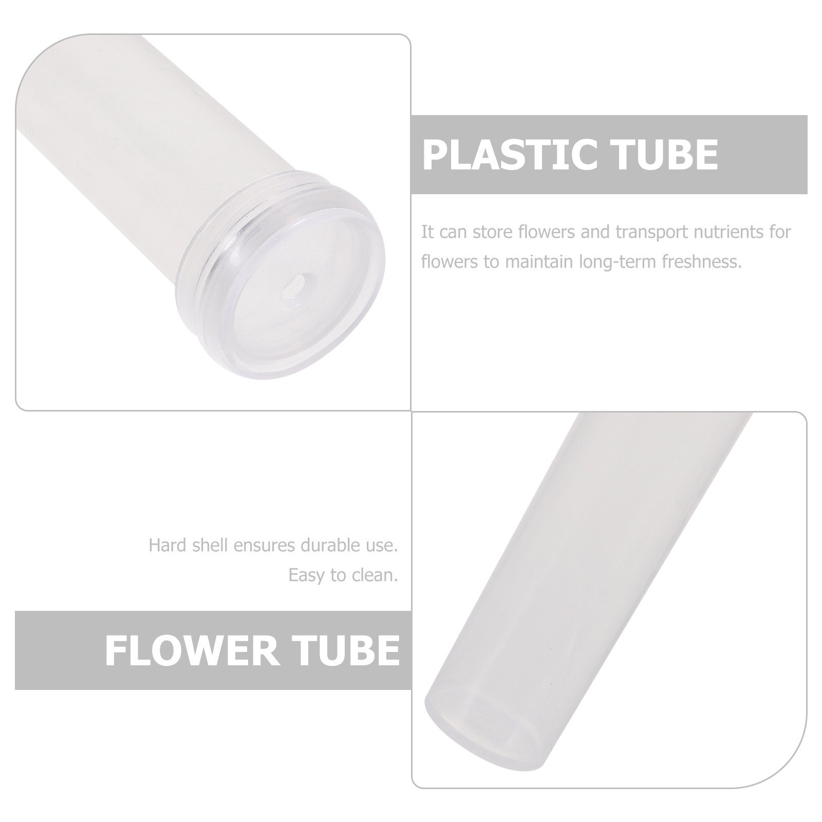 100Pcs Plastic Flower Water Tu - Longs Florist Supply ulasan dan harga