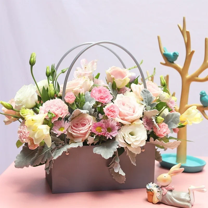 Flower Paper Box Bucket PVC Fl - Florist Supply Buckets ulasan dan harga