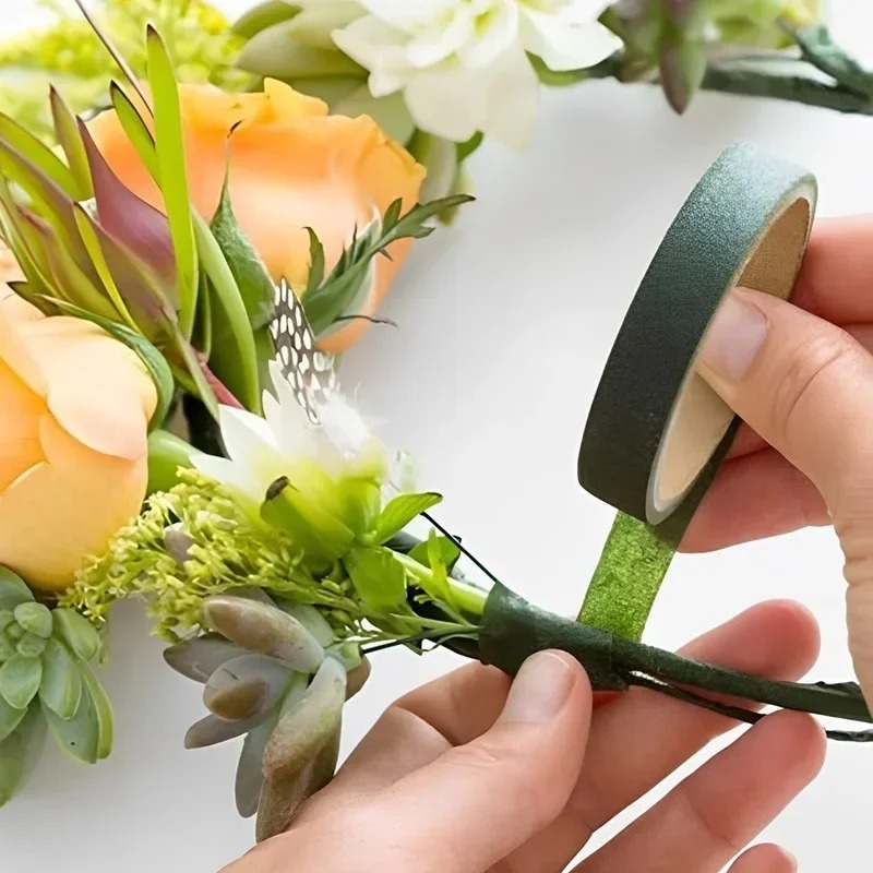 10/1Rolls Green Bouquet Floral - Floral Tape Green ulasan dan harga