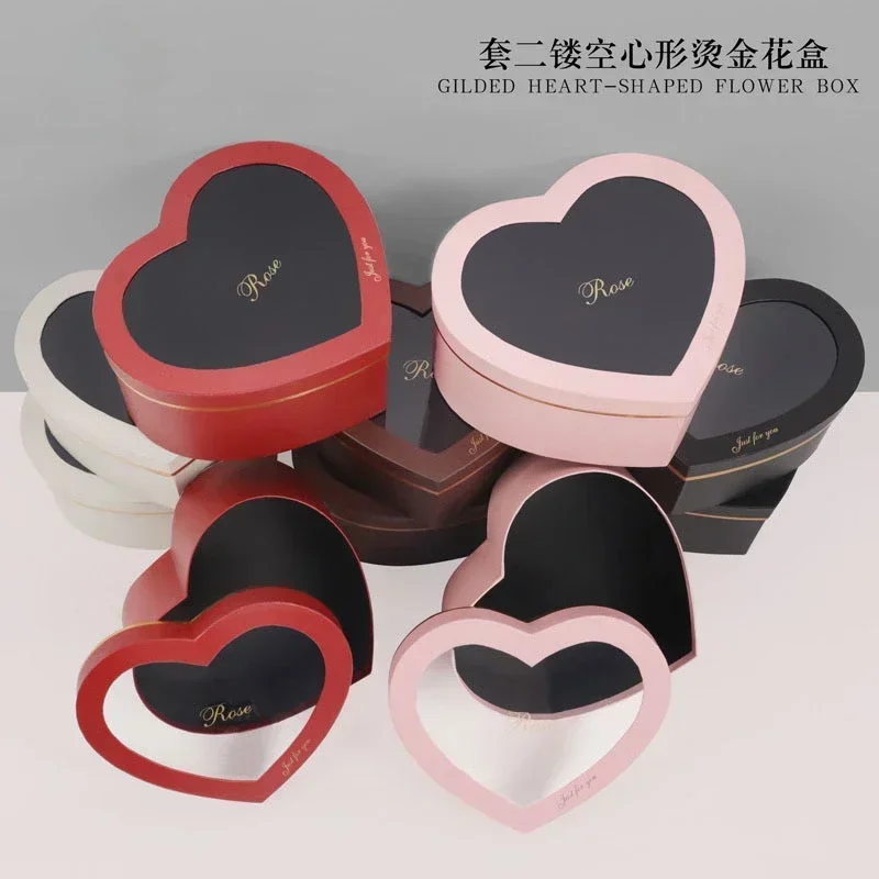 2piece Gold Heart-shaped Round - Florist Supply Buckets ulasan dan harga