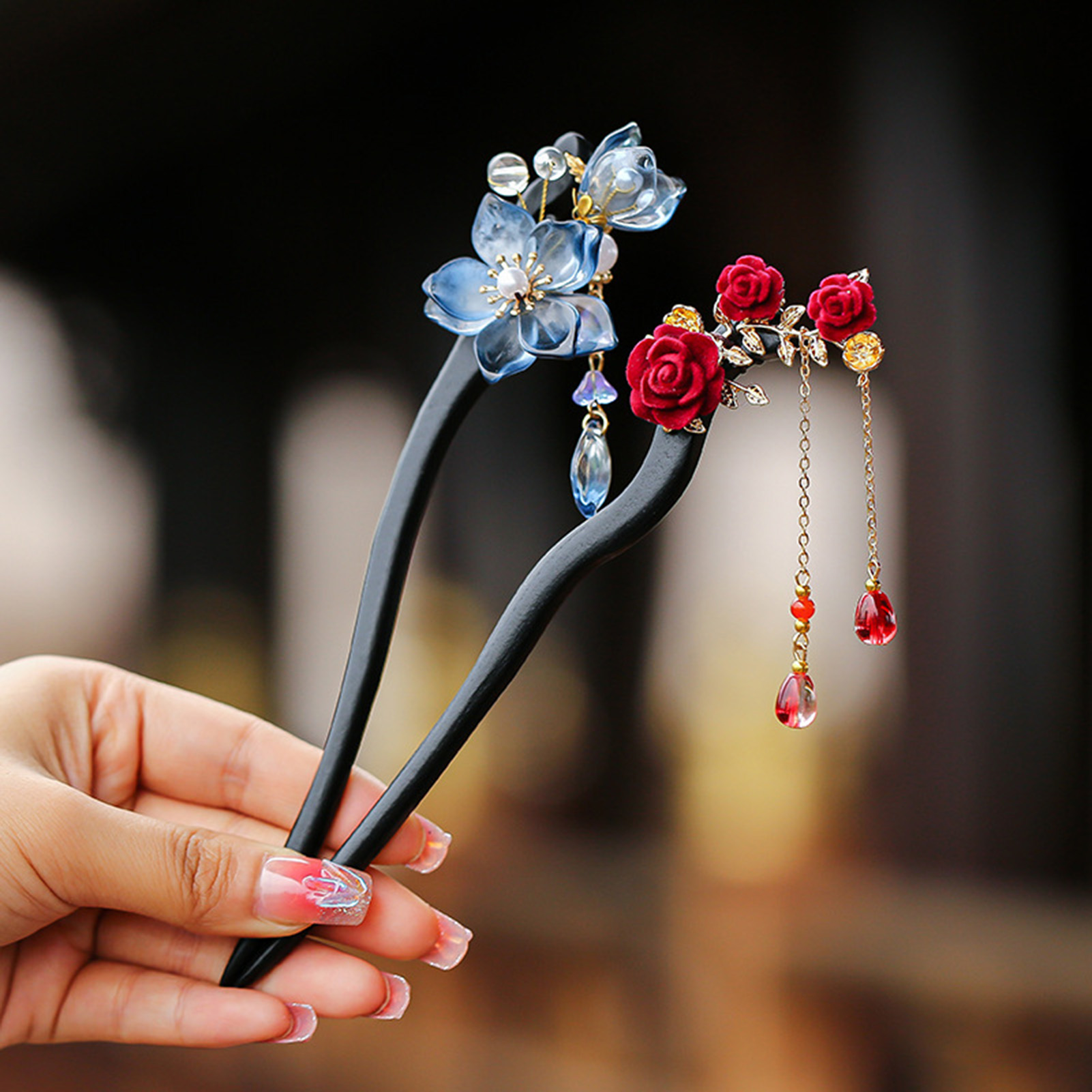 Chinese Style Flower Tassel Ha - Florist Supplies ulasan dan harga
