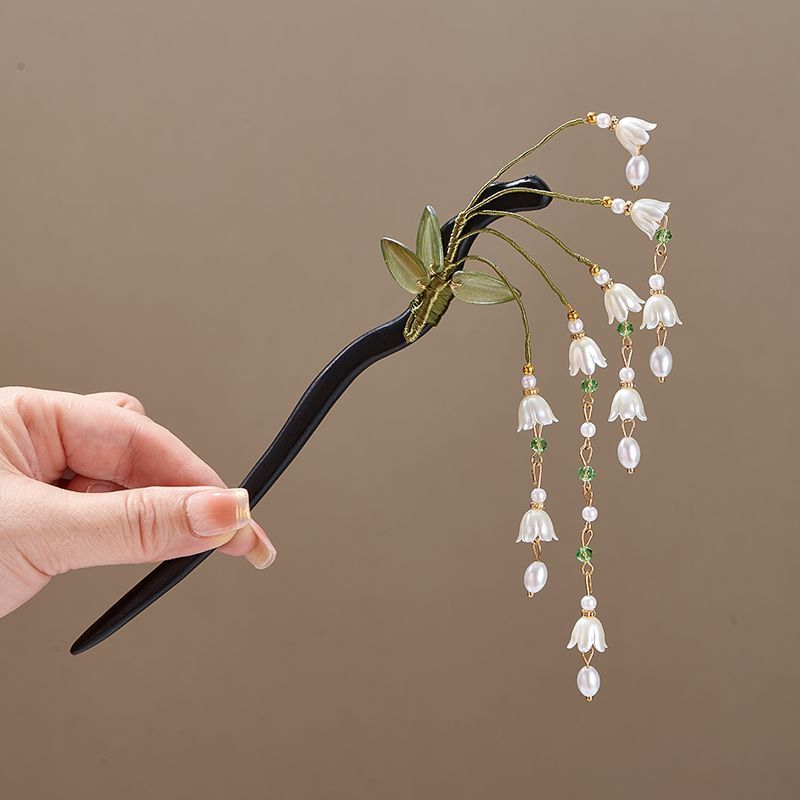 Wooden Flower Hairpin Vintage  - Florist Supplies ulasan dan harga