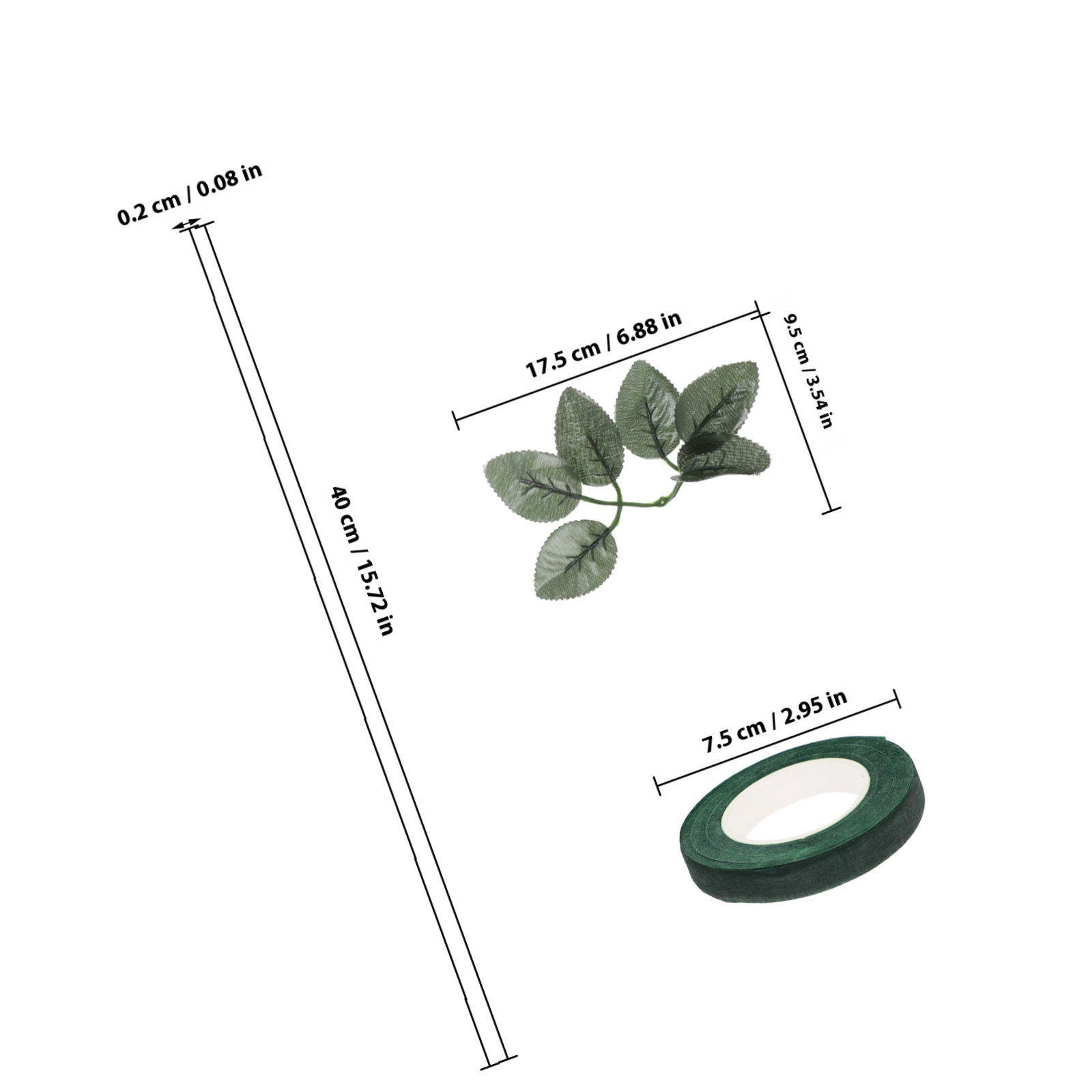 20 pcs Floral Arrangement Kit  - Floral Tape Green ulasan dan harga