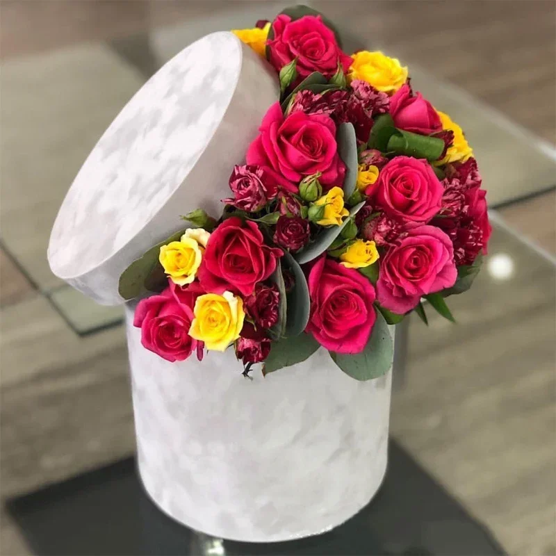 3Pcs/Set Round Shape Velvet Gi - Florist Supply Buckets ulasan dan harga