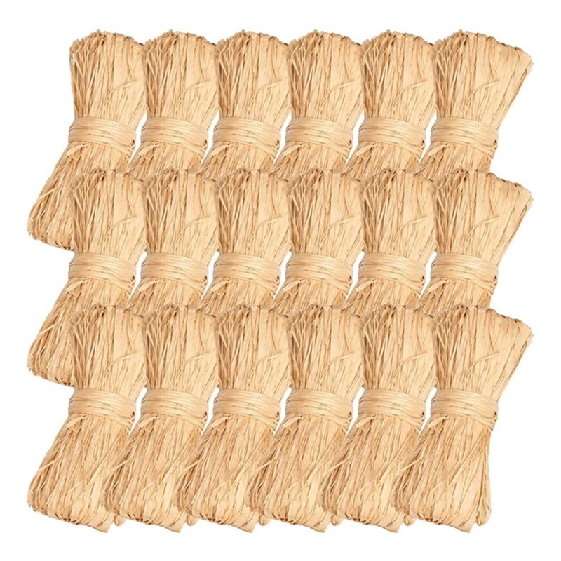 AB41-Natural Raffia Straw For  - Natural Florist Supply ulasan dan harga