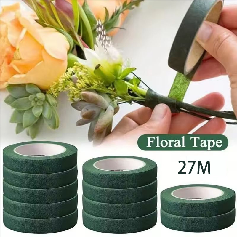 30 Yard 12MM Floral Stem Tape  - Floral Tape Green ulasan dan harga