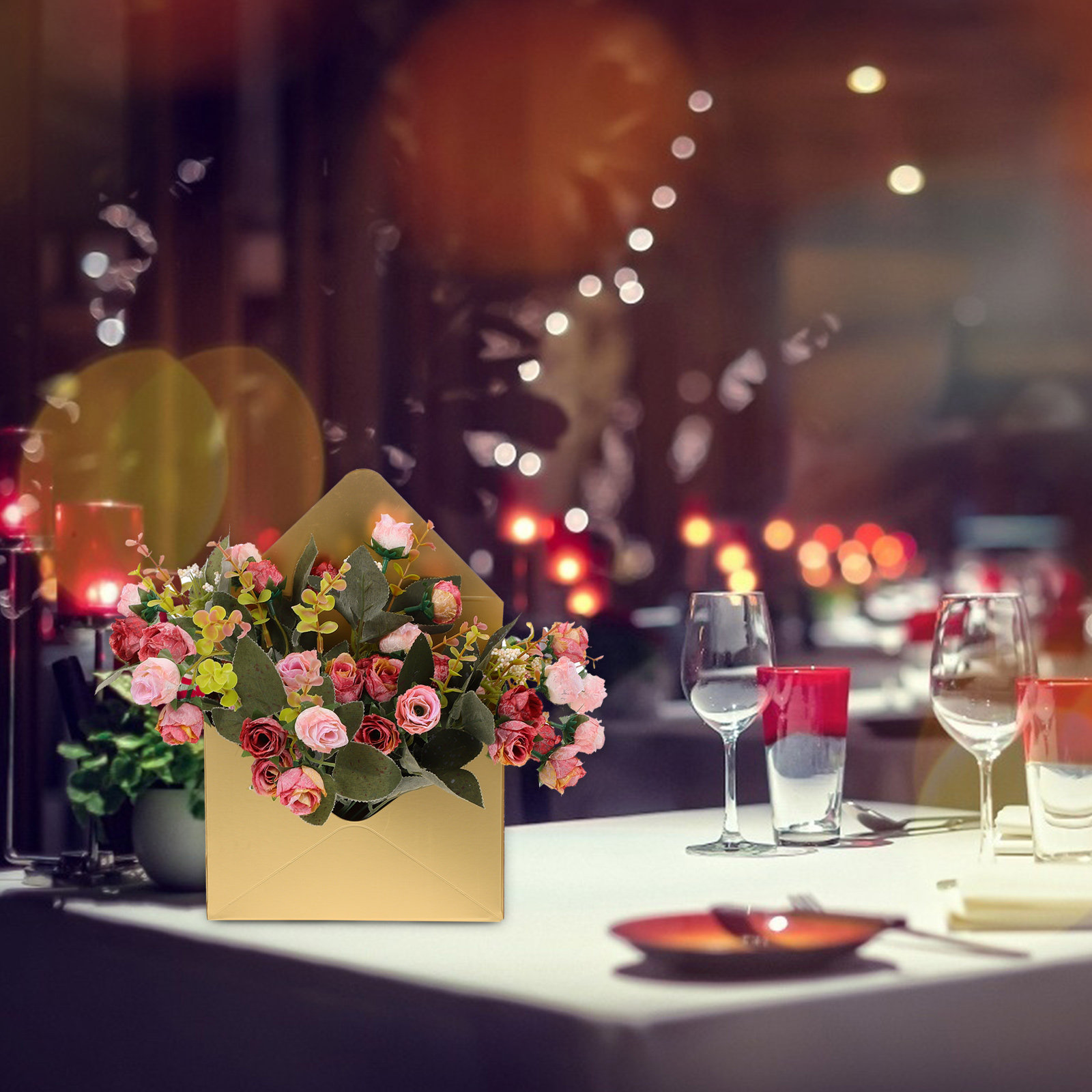 2Pcs Natural-Looking Bouquet E - Natural Florist Supply ulasan dan harga