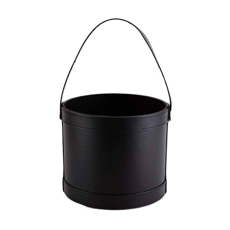 Portable Leather Round Gift Bo - Florist Supply Buckets ulasan dan harga