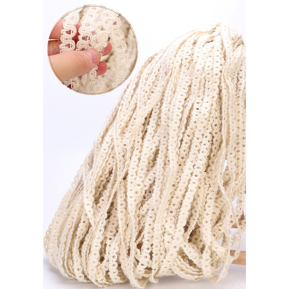 10m Lace Linen Ribbon DIY Bouq - Florist Supply Ribbon ulasan dan harga