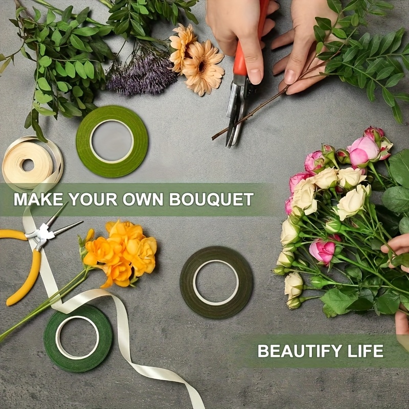 1. 8Pcs Green Self-adhesive Fl - Floral Tape Green ulasan dan harga