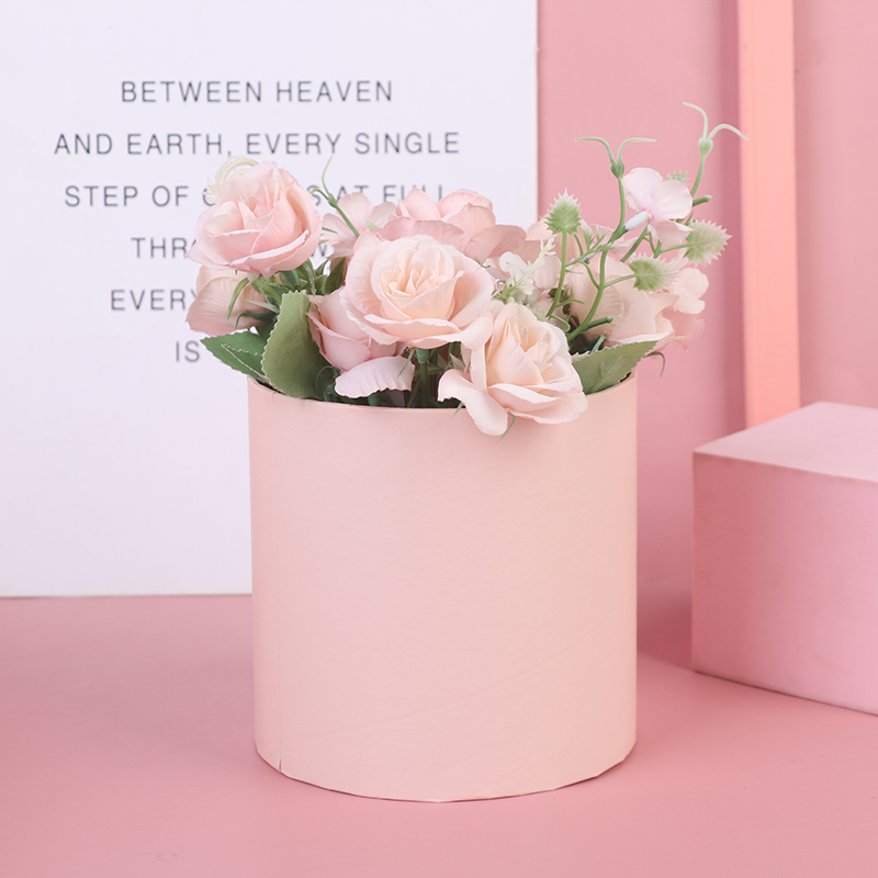 1PC Round Flower Paper Gift Bo - Florist Supply Buckets ulasan dan harga