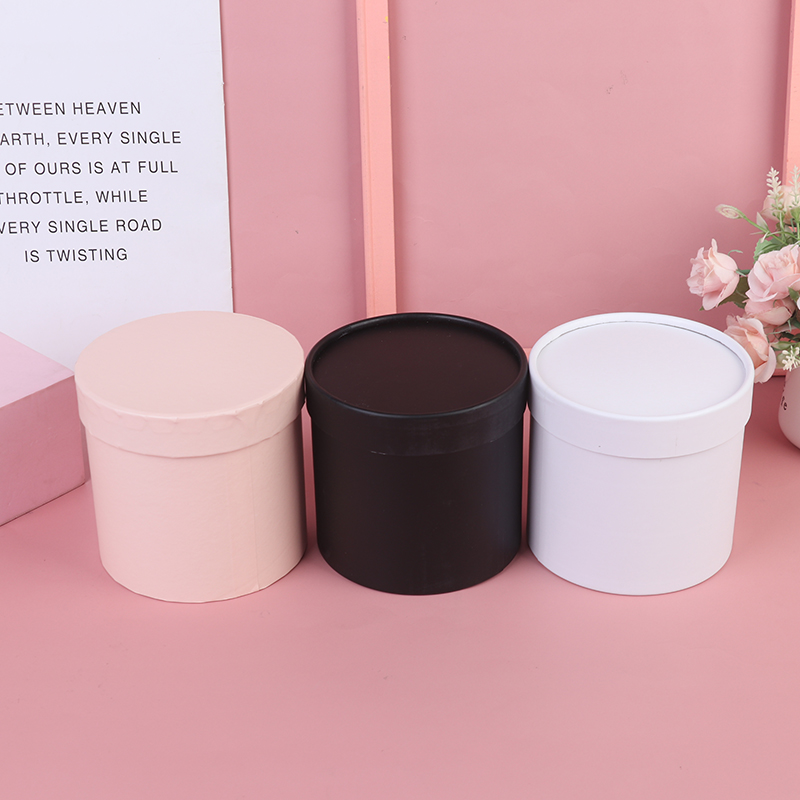 1PC Round Flower Paper Gift Bo - Florist Supply Buckets ulasan dan harga