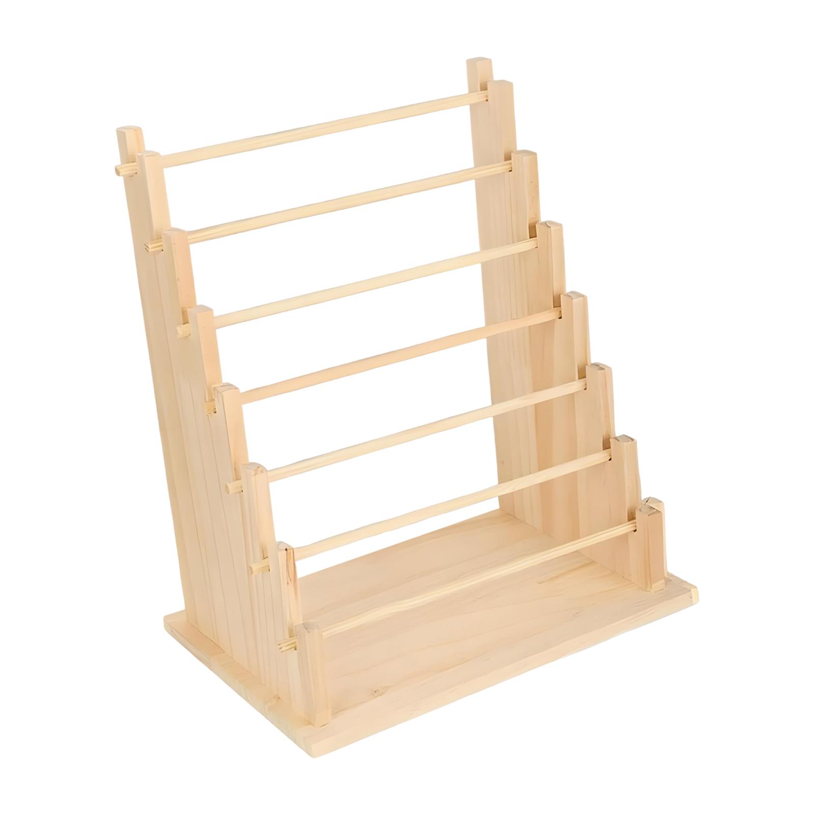 Wooden Ribbon Holder Organizer - Florist Supply Ribbon ulasan dan harga