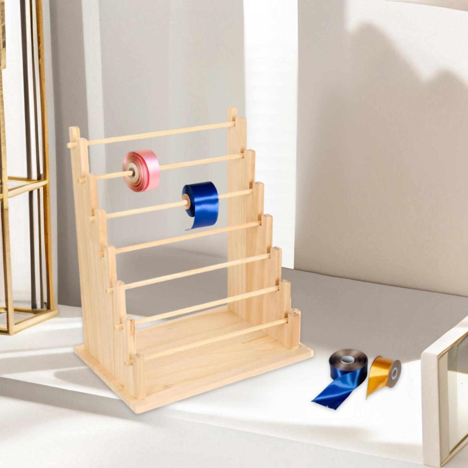 Wooden Ribbon Holder Organizer - Florist Supply Ribbon ulasan dan harga
