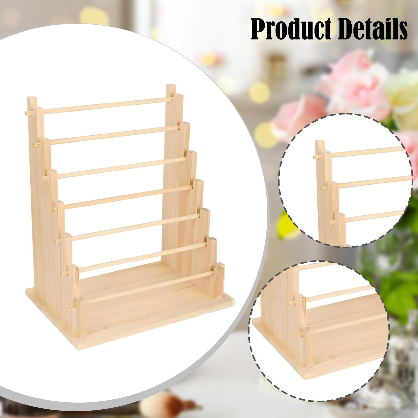Wooden Ribbon Holder Organizer - Florist Supply Ribbon ulasan dan harga